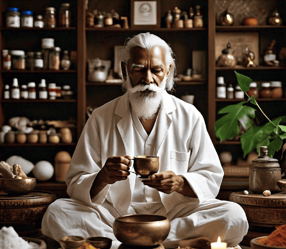 A picture of Ayurvedic practices